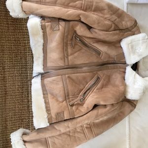 Faux Suede Bomber Jacket